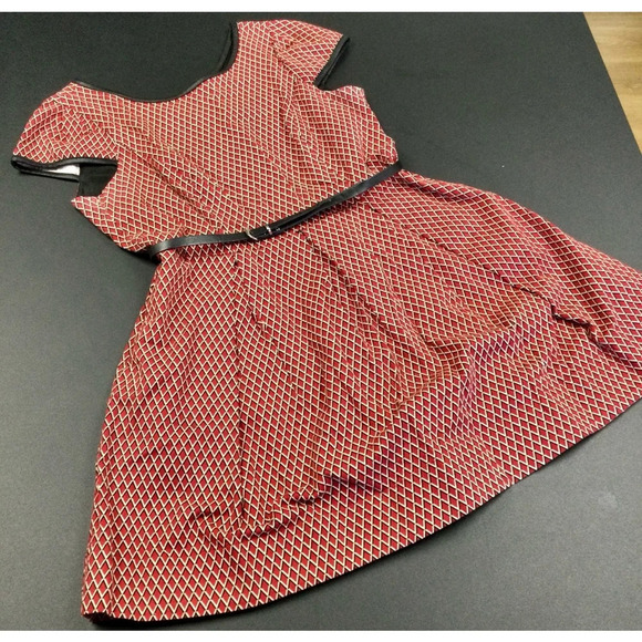 Women's Isabel & Nina Red Fit and Flair Dress Size 12 - Picture 1 of 12